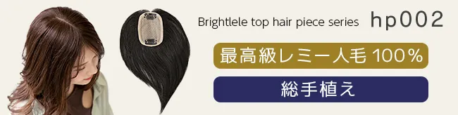 総手植え 最高級人毛100% トップヘアピース hp002