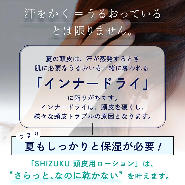和ハッカ配合 肌にやさしい頭皮用ローション 冷感タイプ SHIZUKU（シズク）メイン12