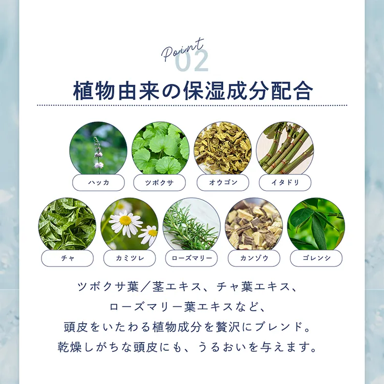 和ハッカ配合 肌にやさしい頭皮用ローション 冷感タイプ SHIZUKU（シズク）メイン8