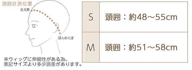 素肌ウィッグ 竹 ミディアム hf1889 商品詳細