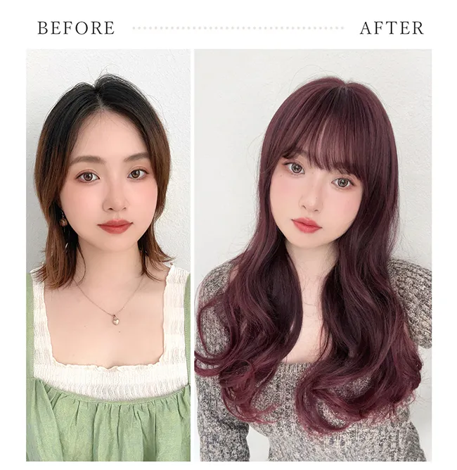 リラックスセミロング hf1917 BeforeAfter