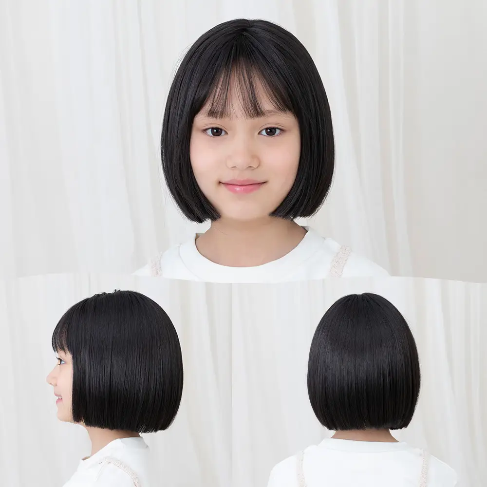 子供用 素肌ウィッグ ピュアボブ メイン2