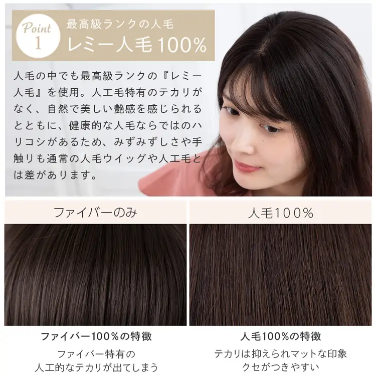 総手植え 最高級人毛(レミー)100％ コンパクト トップヘアピース メイン4