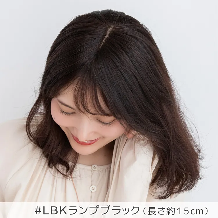 人毛100% マシンメイドトップヘアピース 分け目タイプ メイン8