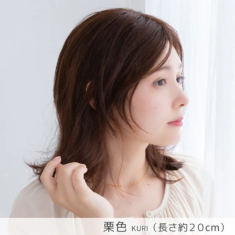 人毛100％ 総手植え エアリートップヘアピース メイン11