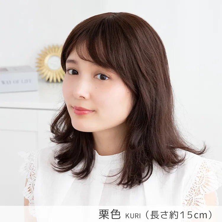 人毛100％ 総手植え エアリートップヘアピース メイン8