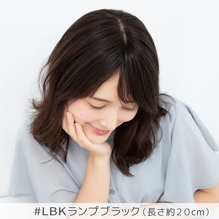 最高級人毛(レミー)100%トップヘアピース 部分手植えハイカバータイプメイン7