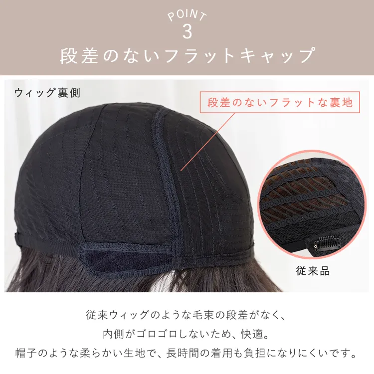 医療用ウィッグ 人毛MIX ルナレイヤー メイン7