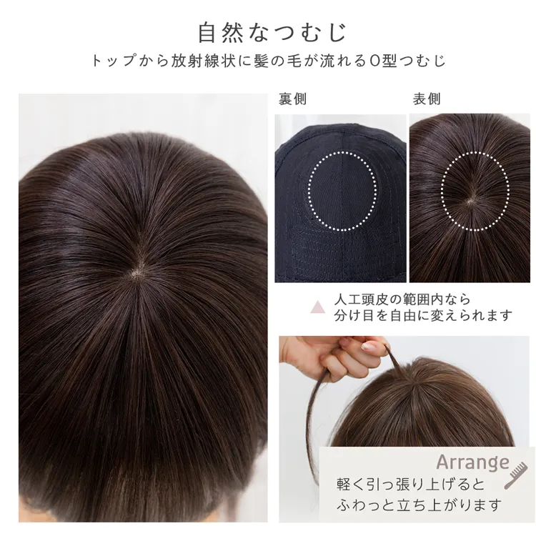 医療用ウィッグ 人毛MIX ルナレイヤー メイン9