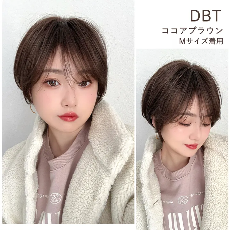 医療用ウィッグ 人毛MIX カルムショート メイン12