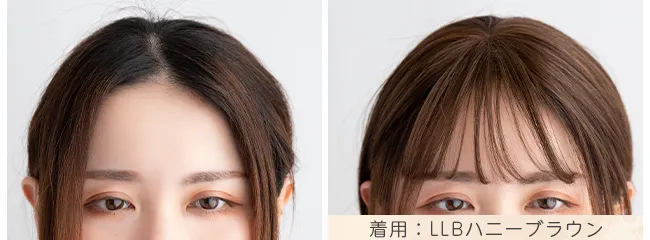 総手植え 人毛MIX 前髪付きトップヘアピース p182 商品詳細13
