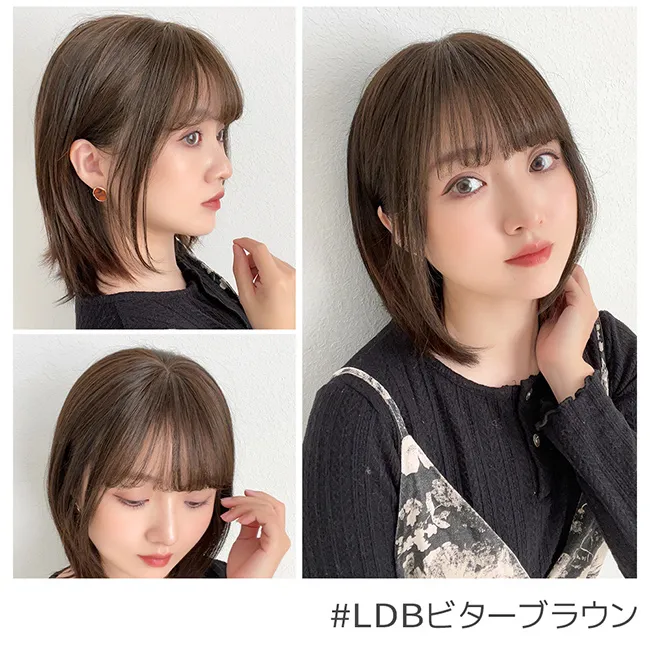 総手植え 人毛MIX 前髪付きトップヘアピース p182 商品詳細6