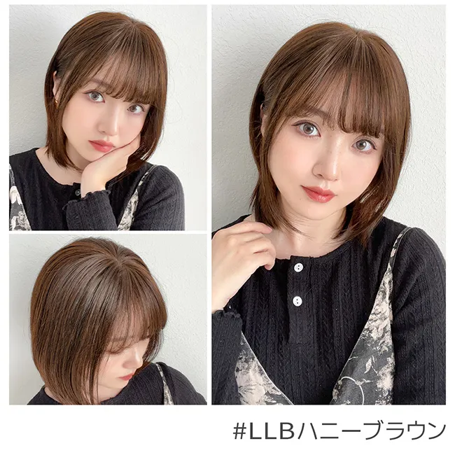 総手植え 人毛MIX 前髪付きトップヘアピース p182 商品詳細7