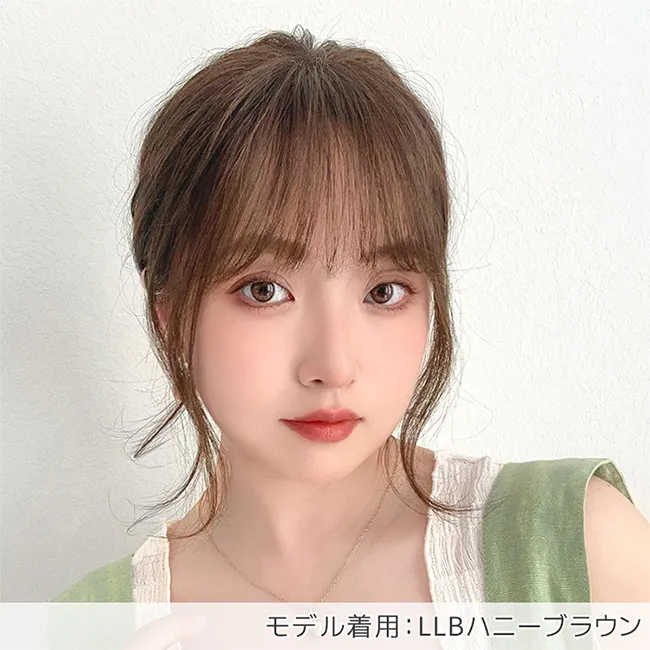 総手植え 人毛MIX前髪ウィッグ エアリーサイドカール p245 商品詳細12