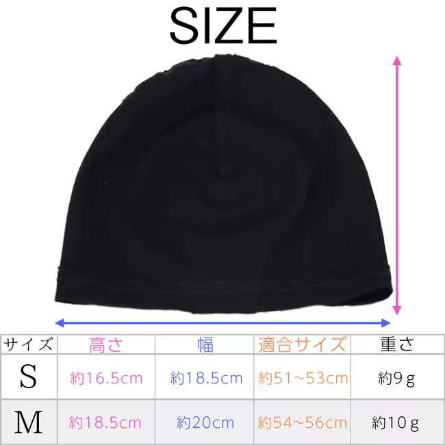 医療用インナーキャップ コットン 商品詳細5